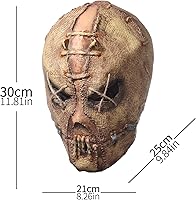 Vista 3 de Máscara de terror para Halloween, cara de terror, zombi