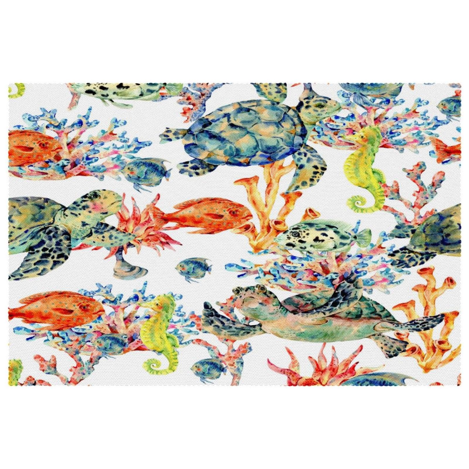 Set de table motif marin pour repas de famille et d'été