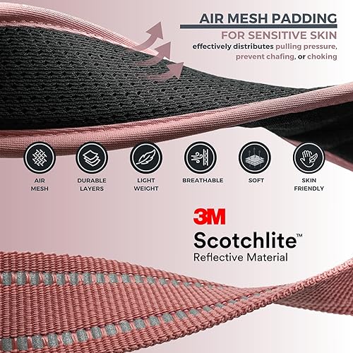 Miniatura 5 de Collar de perro de alta calidad, soporte para Airtag de Apple, ajustable, resistente, reflectante 3M, sin rozaduras, malla de aire ultra suave,