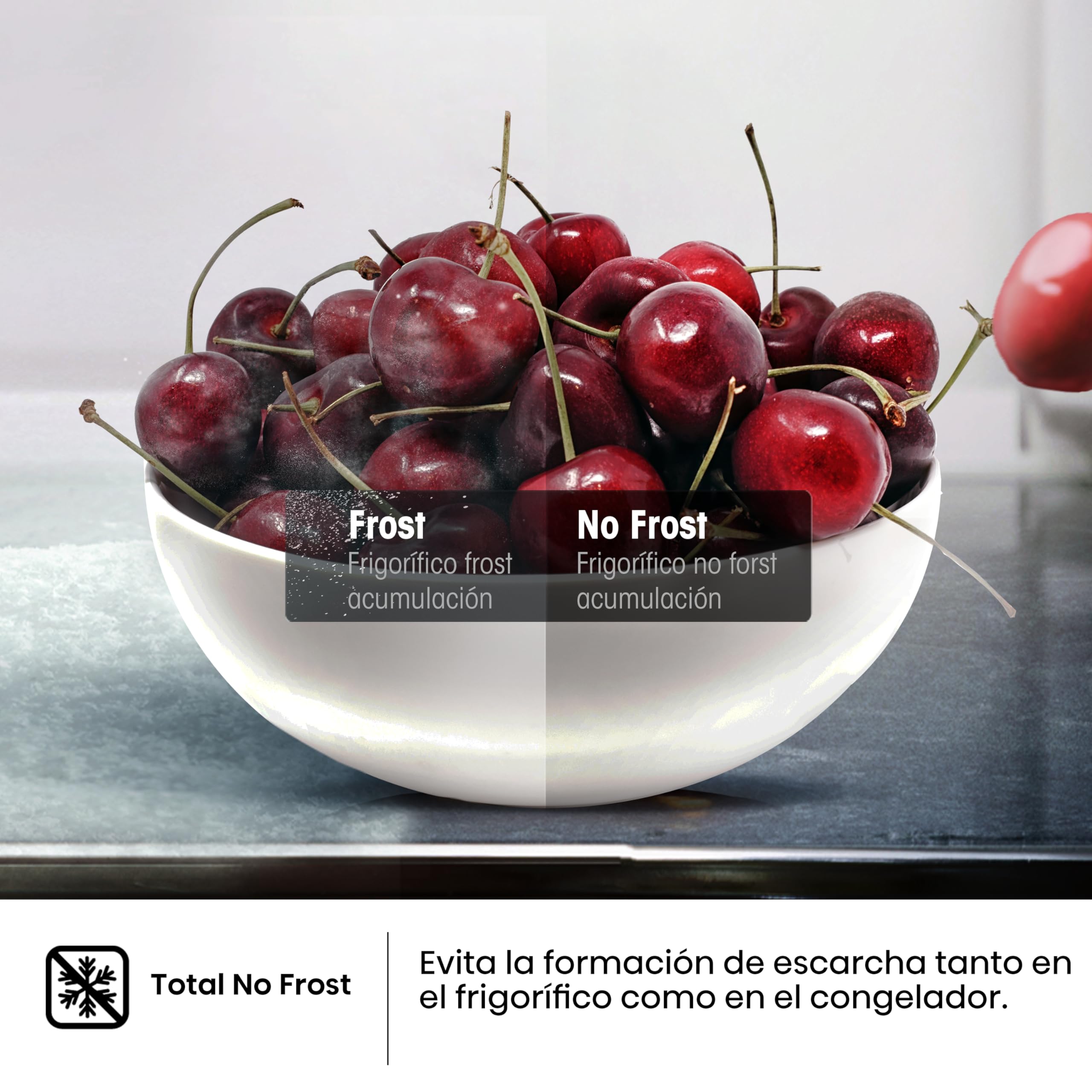 Hisense RQ760N4SASE - Frigorífico Americano Cuatro Puertas, No Frost, Puerta Cajón Frances, Total No Frost, Capacidad Neta 584 L, 1.78 m,Silencioso, Inox