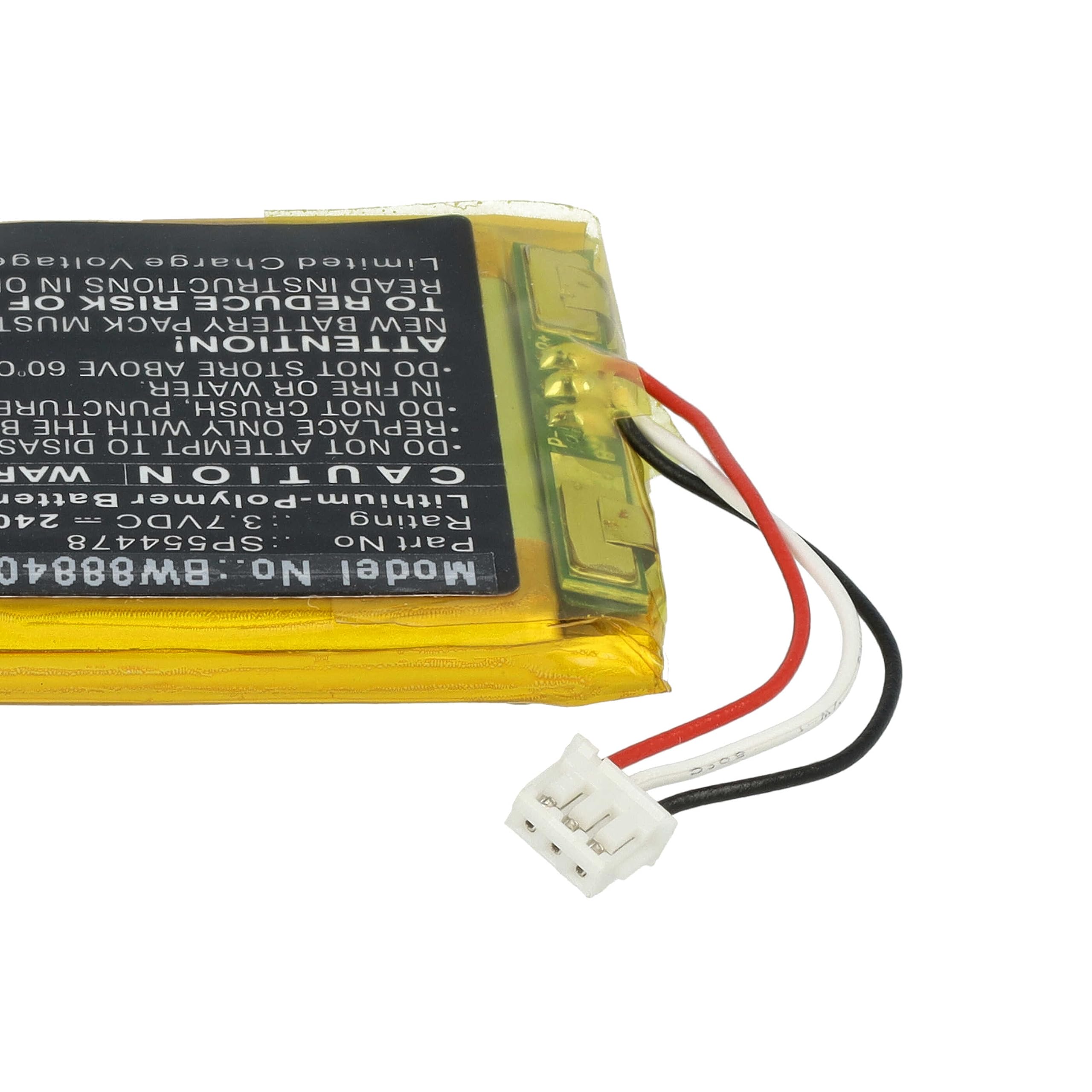 vhbw batteria compatibile con Infant Optics DXR-8 Pro babyphone (2400mAh, 3,7V, Li-Poly)