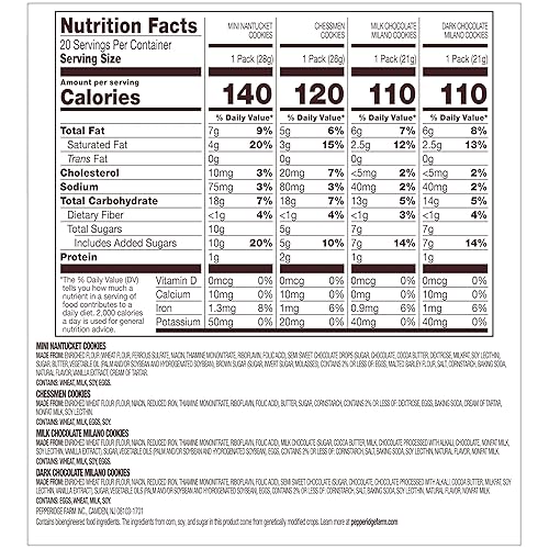 Vista 15 de Pepperidge Farm Milano Cookies, chocolate negro, 10 paquetes, 2 galletas por paquete