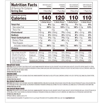 Pepperidge Farm Cookies Variety Pack, Snack Packs, 20 Pk