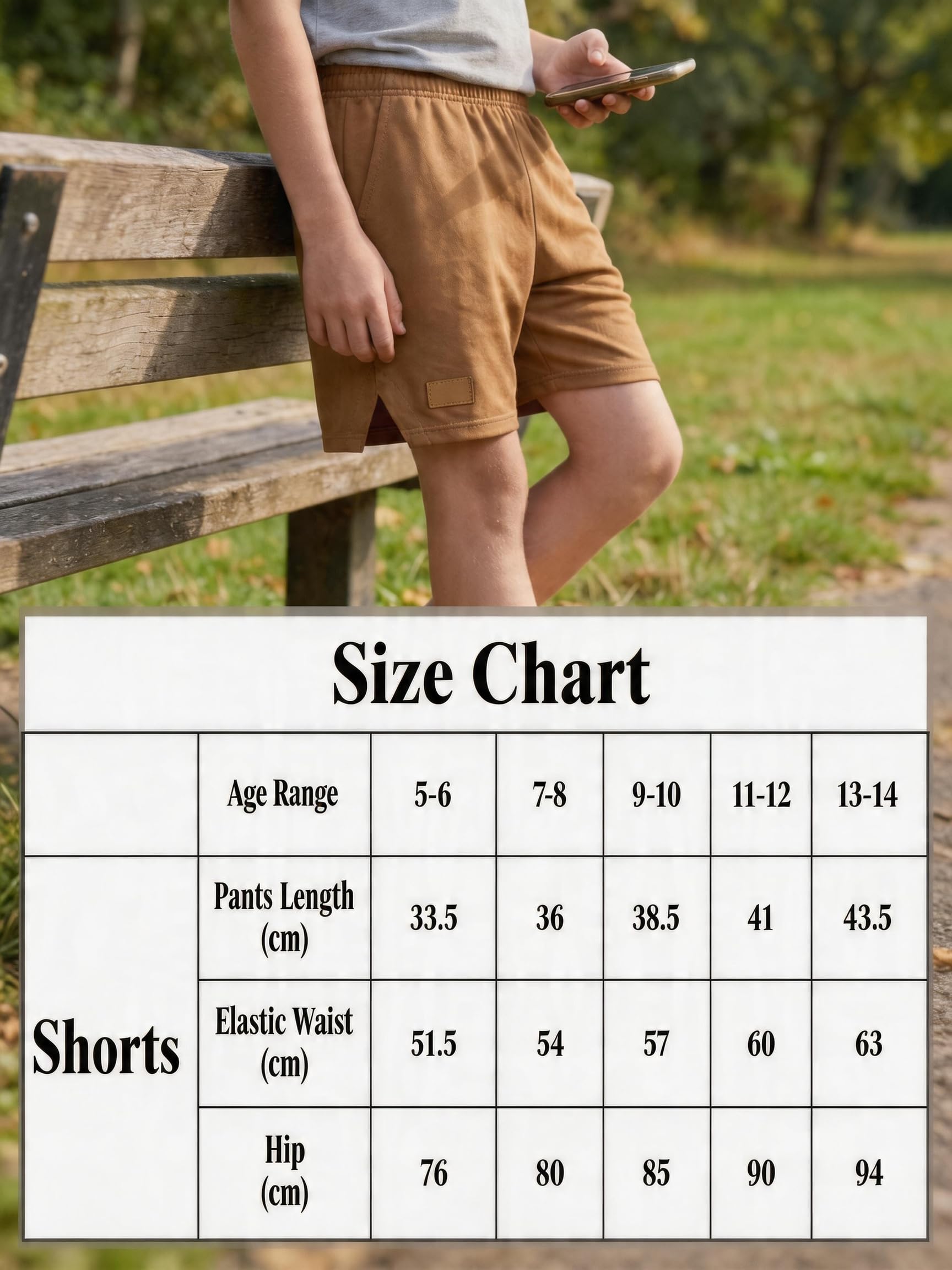 Pantalones cortos para niños, elegantes, absorben la humedad, cómodos, ligeros, suaves, para jugar, gimnasio, escuela, uso diario casual — view 5