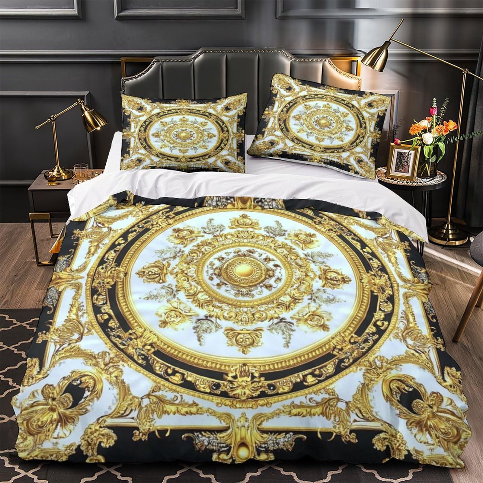 Microfibre résistante 3 pièces et taie douce pour parure de lit luxe 3D