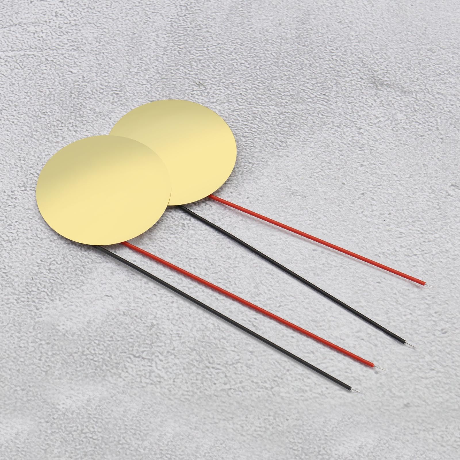 10pcs 20mm Disque en Cuivre Piezo Buzzer 2 Pôles Buzzer Capteur Acoustique Éléments de Transducteur pour Capteurs Tactiles Déclencheurs de Tambour électronique Buzzers