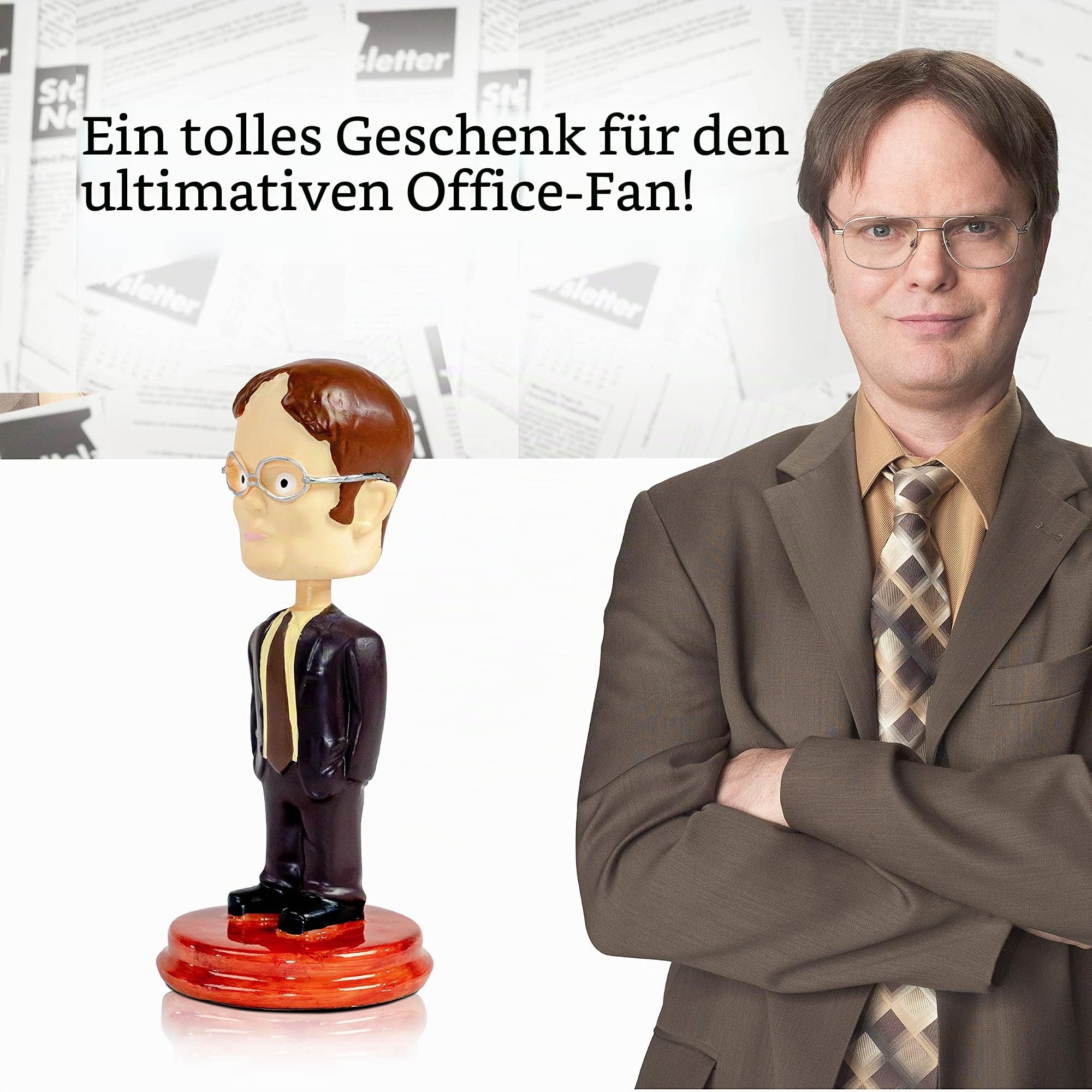 Scott's Tots Dwight Schrute Wackelkopf aus dem Büro - Ultimative Merchandise und Geschenke für Fans