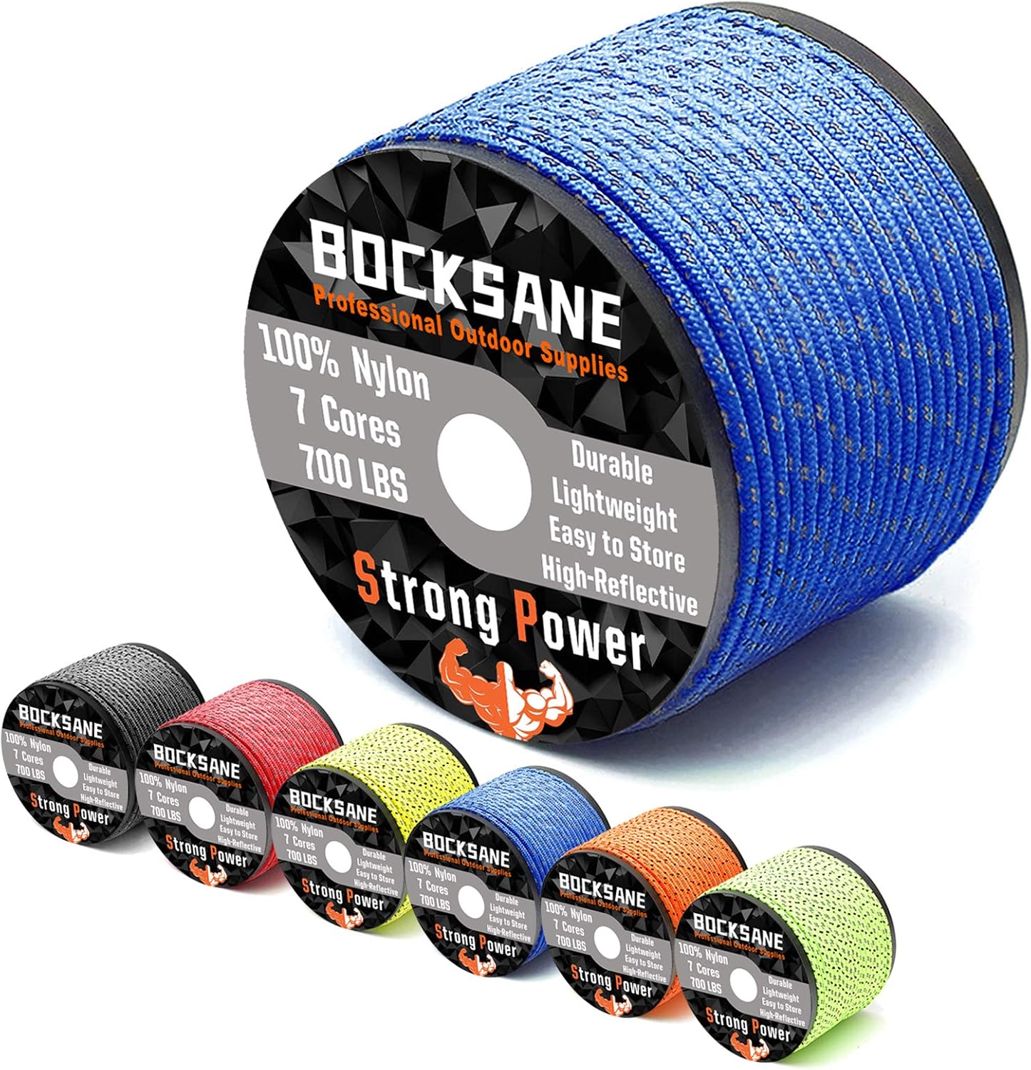 Keychain Lanyards Handle Wraps Bocksane Paracord 550 Reflective Nylon