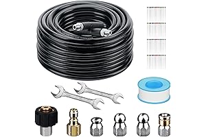 5800PSI Drain Cleaner - Sewer Jetter Kit for Pressure Washer 100FT