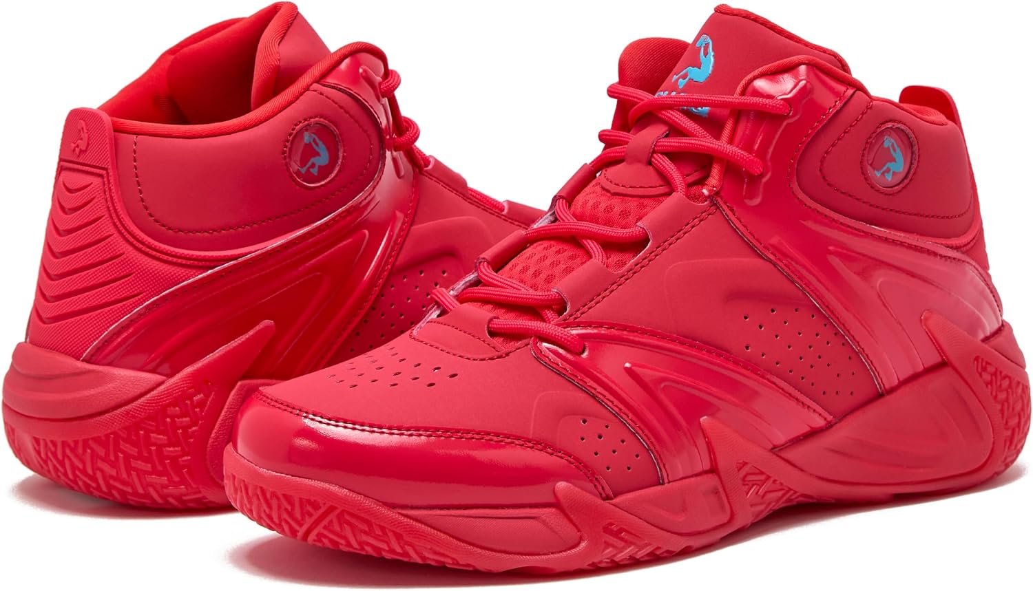 SHAQ Devastator High Top Basketball Shoes for Men, Indoor or Outdoor Court Basketball Mens Sneakers - Black, White, Green, Blue, Orange or Red Size 8 to 15