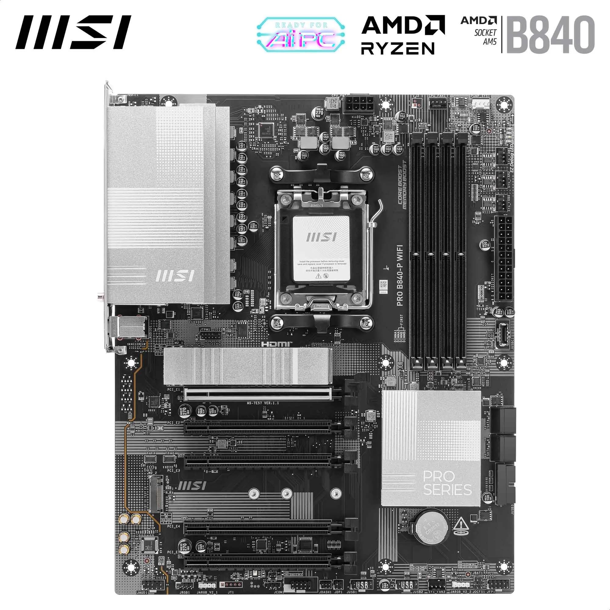 MSI PRO B850M-P WIFI【Ryzen9000シリーズ対応】 Amazon.com: MSI PRO B850M-P WiFi Motherboard, ATX - Supports