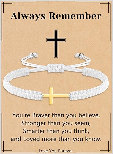 Miniatura 25 de Pulseras con Iniciales para Mujeres Adolescentes Niñas Hechas a Mano Pulsera Trenzada de Cuerda para Hombres Joyería Regalos de Cumpleaños