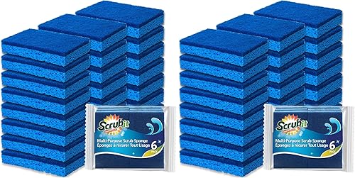 Miniatura 10 de Scrubit Esponjas de limpieza antiarañazos - Esponja para platos ideal para lavar cocina, platos, baño y más - Esponja para lavar platos junto con un