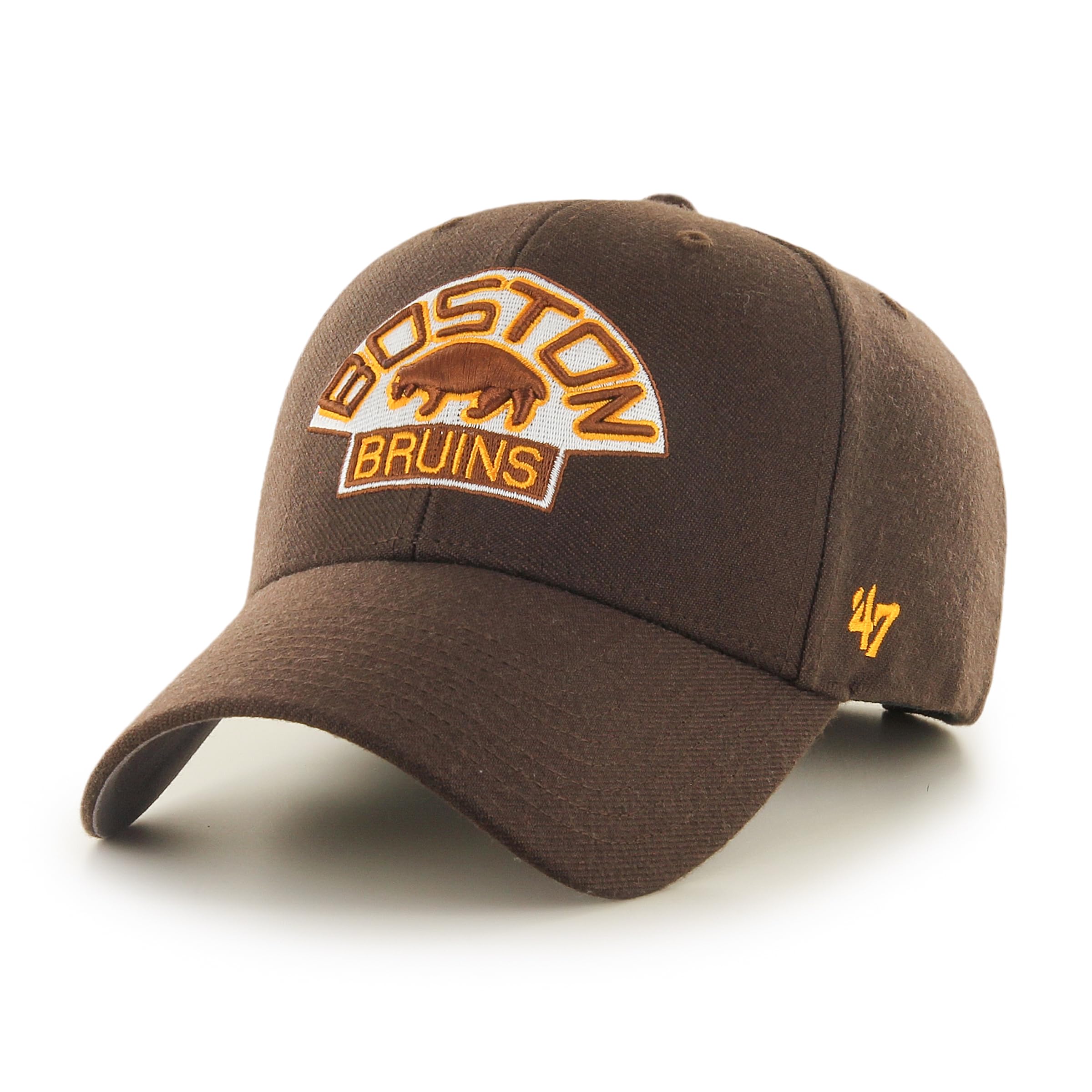 Men's Braun 47 Brand Relaxed Fit Cap - Mvp Vintage Boston Bruins Brown