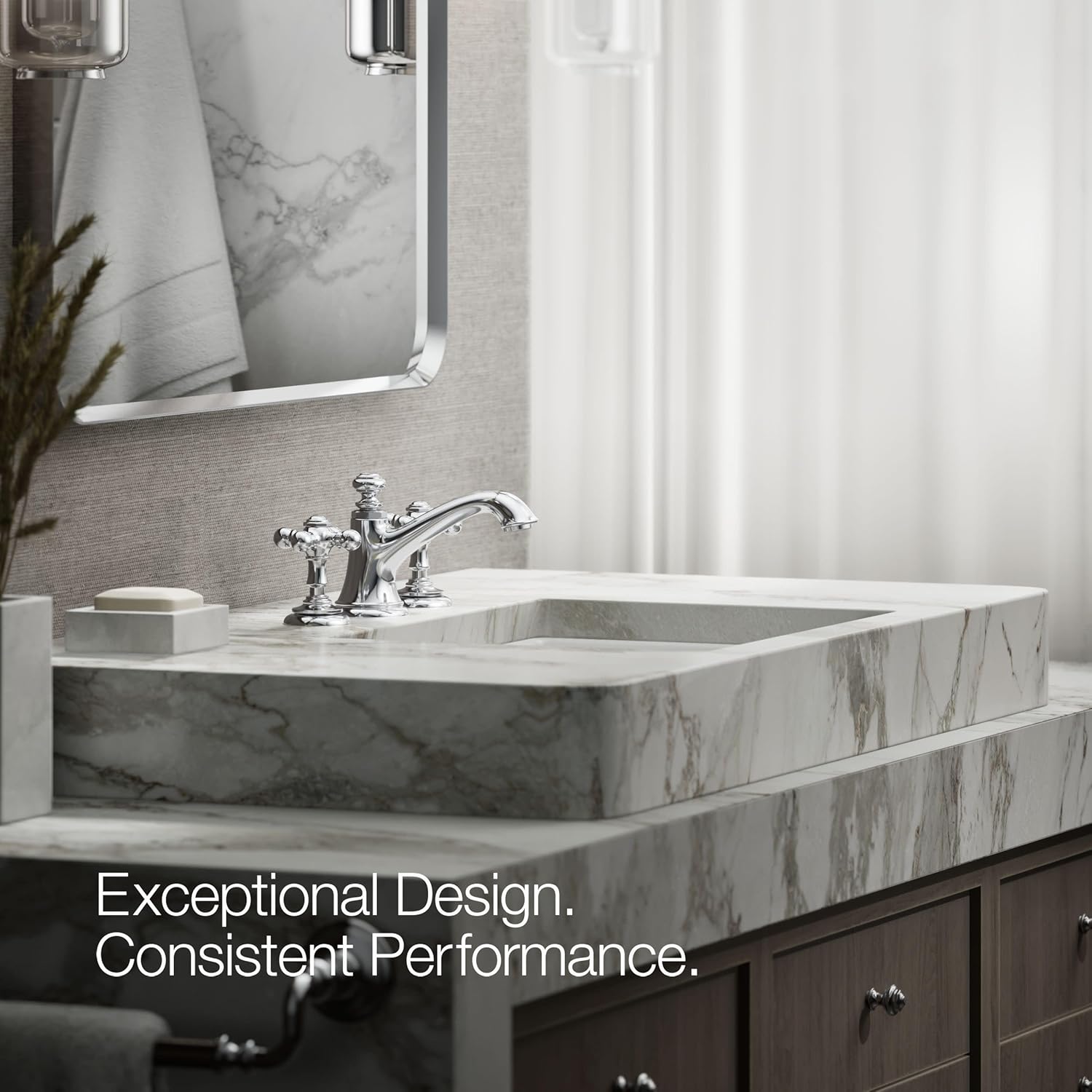 Kohler Artifacts® Bathroom Sink Cross Handles