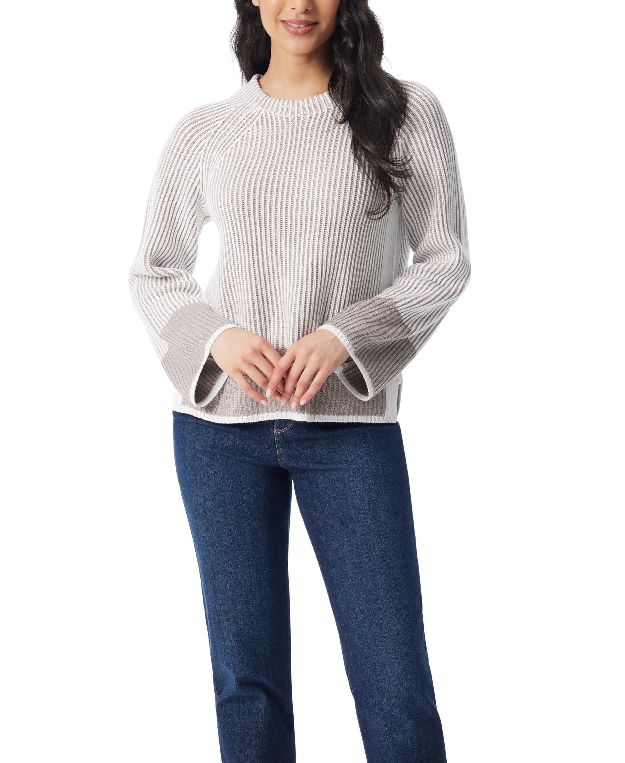 Gloria Vanderbilt Womens Bree Long Sleeve Pullover Sweater Standard