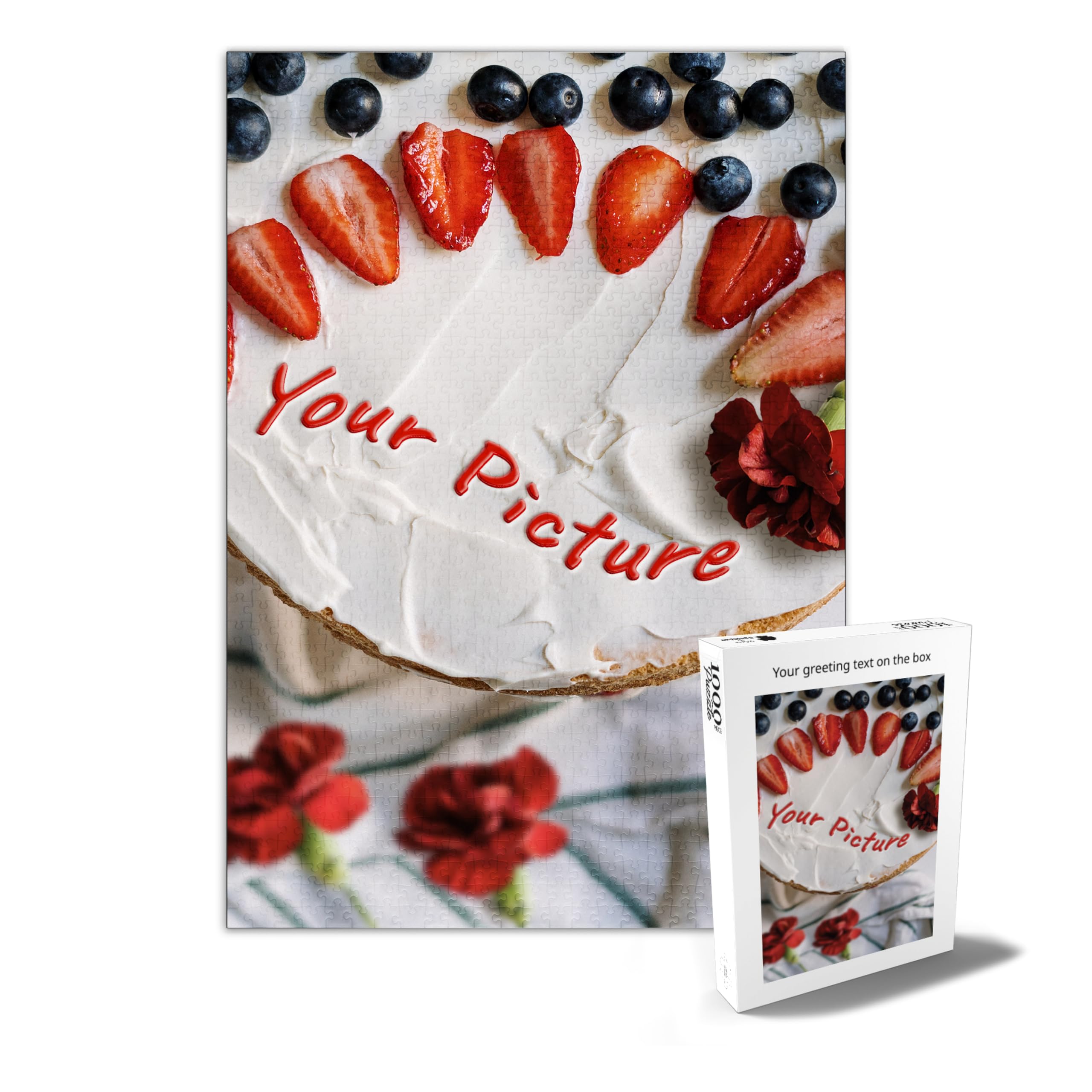 MyPuzzle Puzzle Personalizado con tu Propia Imagen - 1000/500/200/100 Piezas: CREA tu Puzzle fotográfico Individual para cumpleaños, Día de la Madre, San Valentín y Bodas - 1000 Piezas (Vertical)