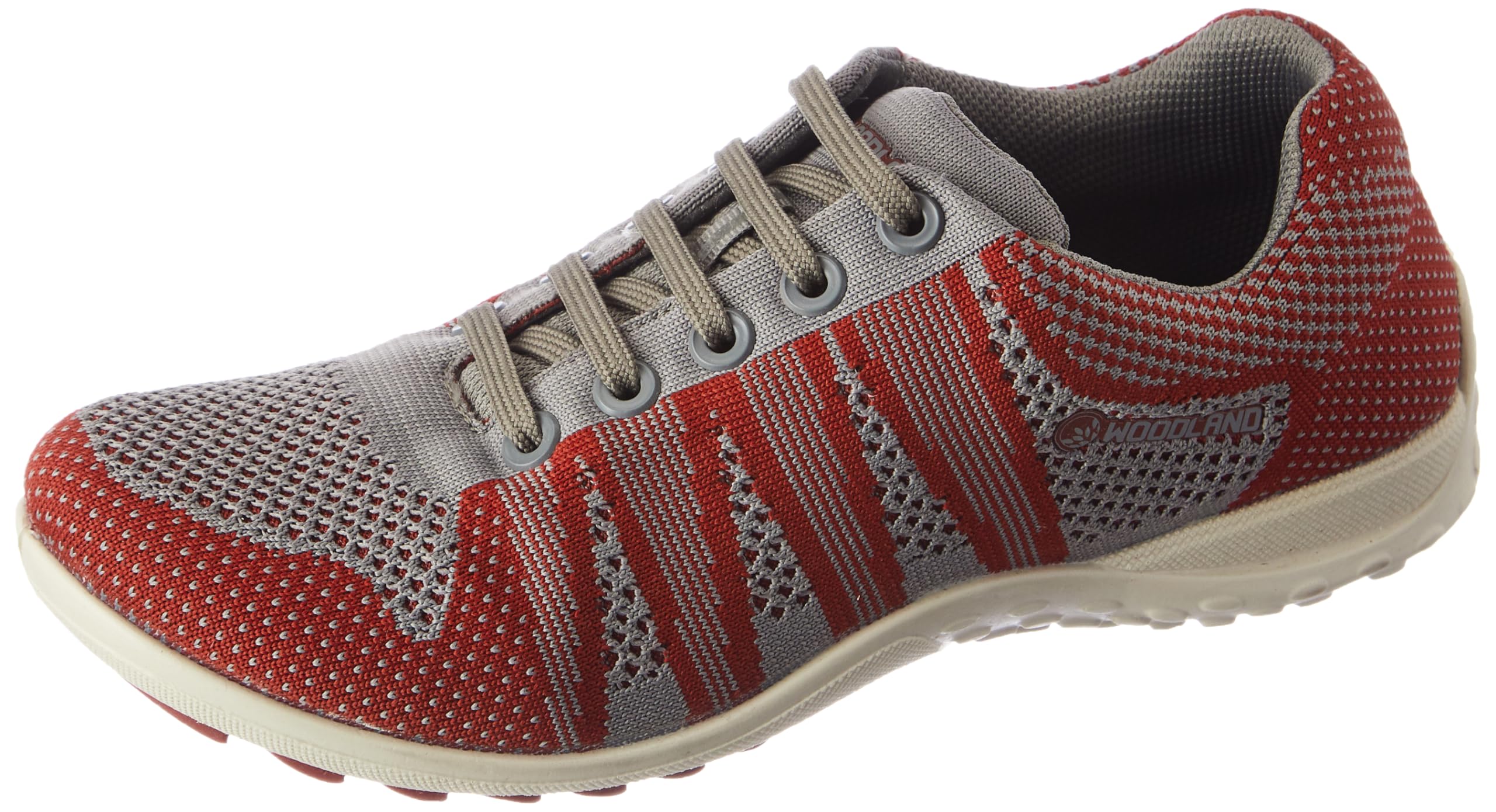 Woodland Mens Grey/RED Leather Sneakers Shoes -7 UK/India (41 EU)-(GC 2897118) (B07ZHH8DBK) Amazon Price History, Amazon Price Tracker