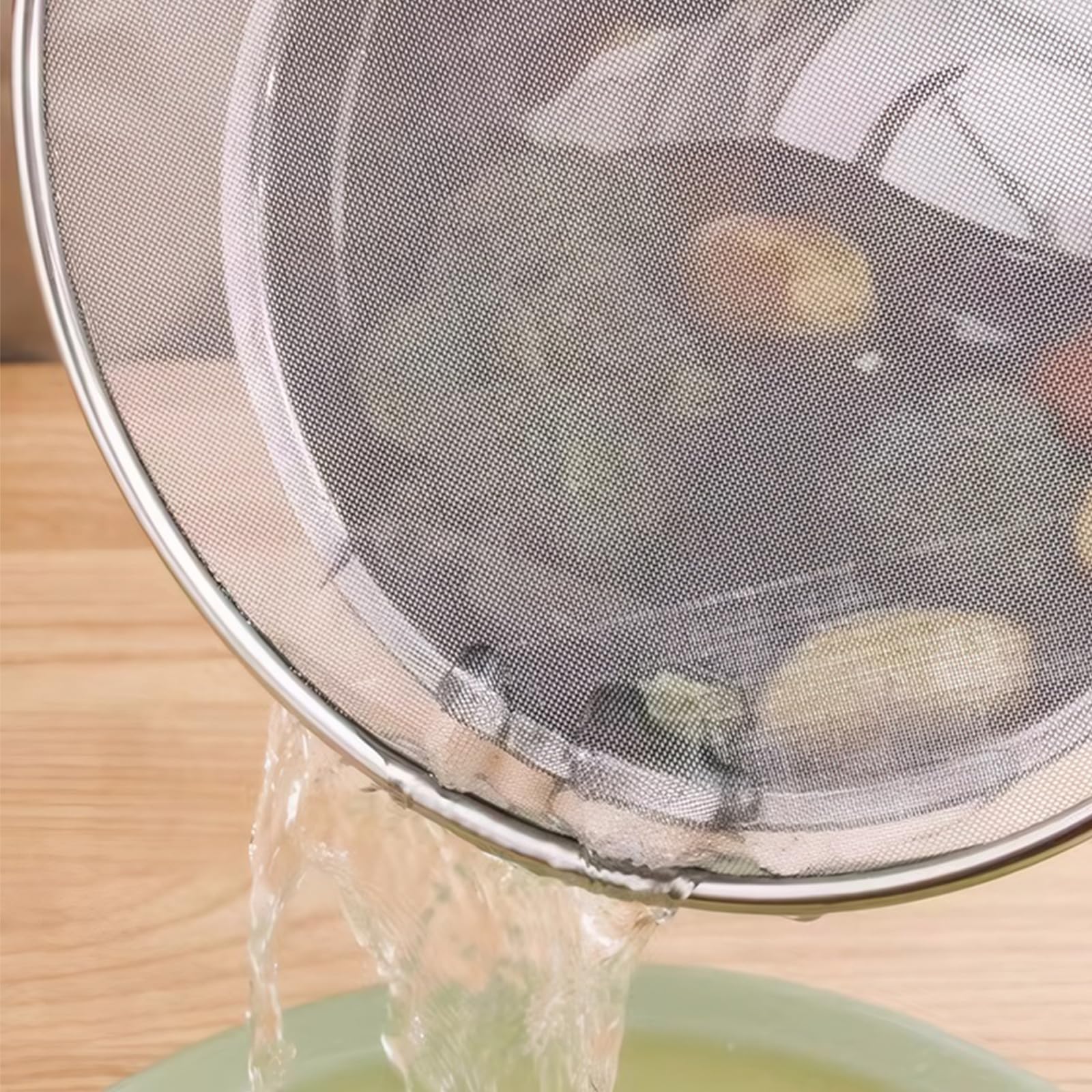 3 Paraspruzzi In Acciaio Inox Per Cucina - Anti Schizzi Olio, 33/29/25 Cm, Con Maniglia Pieghevole - Foto 8