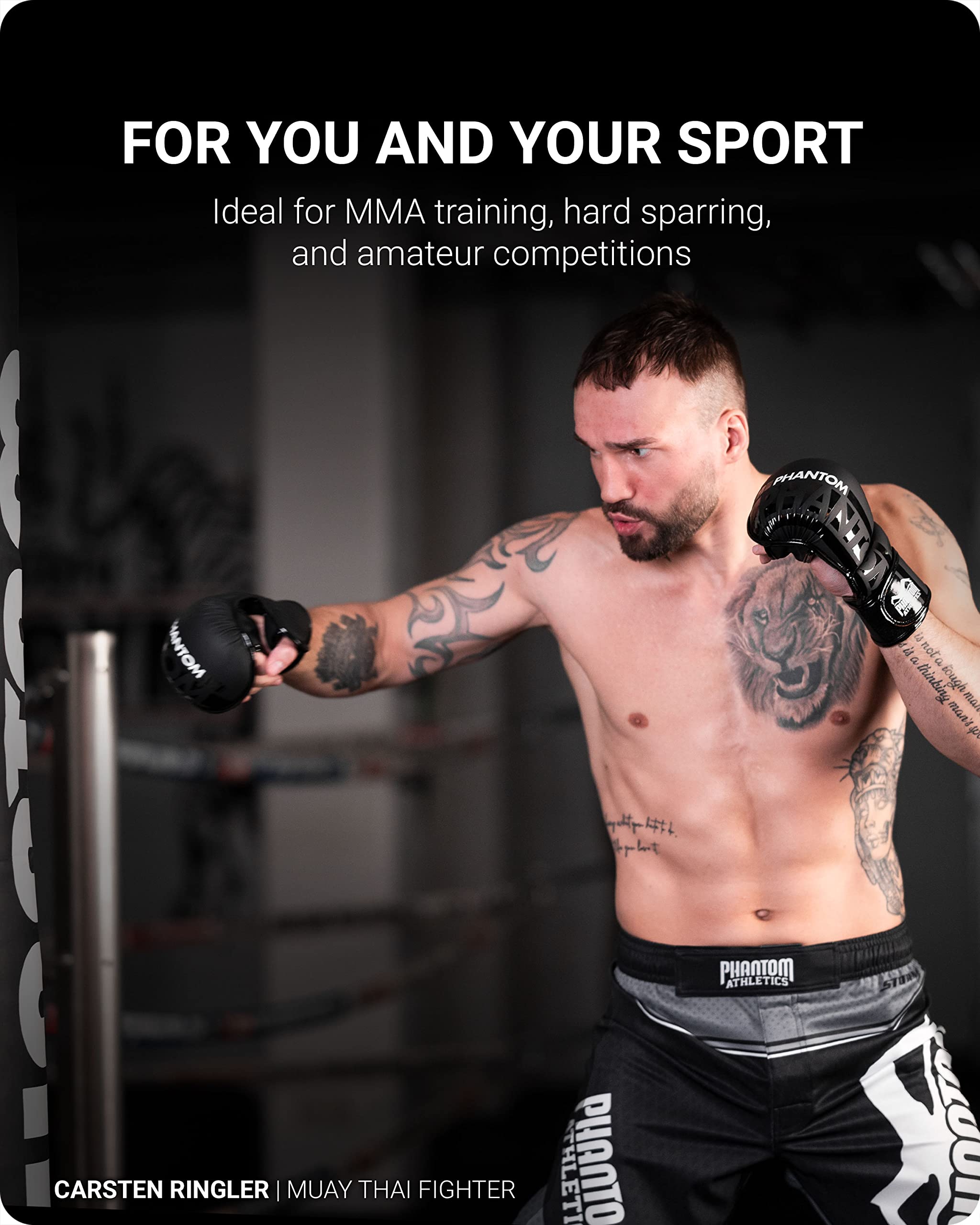 Phantom MMA APEX Guantes profesionales para artes marciales mixtas