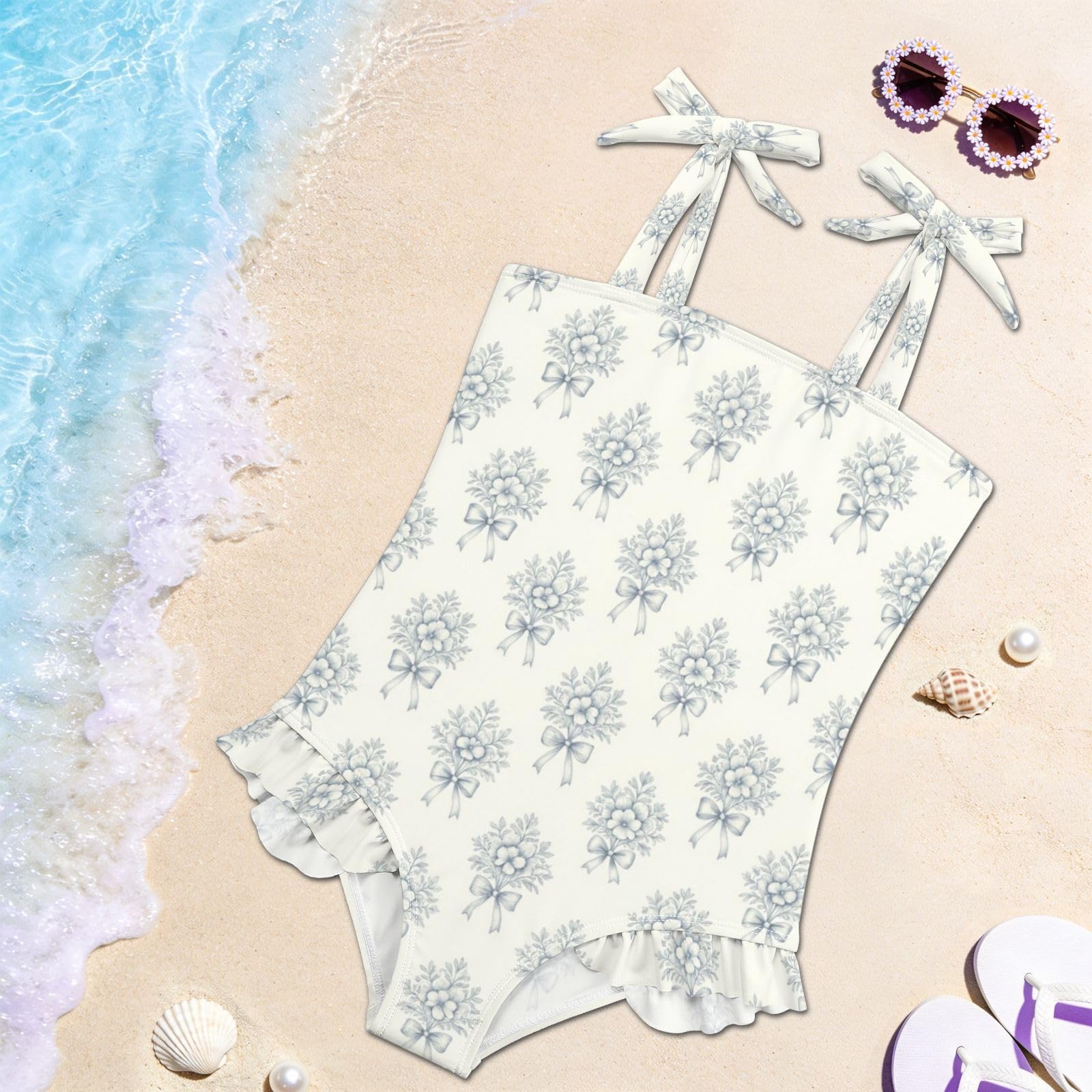 FRODOTGV Costume da bagno intero da ragazza, ad asciugatura rapida, per piscina, spiaggia, surf, per neonata