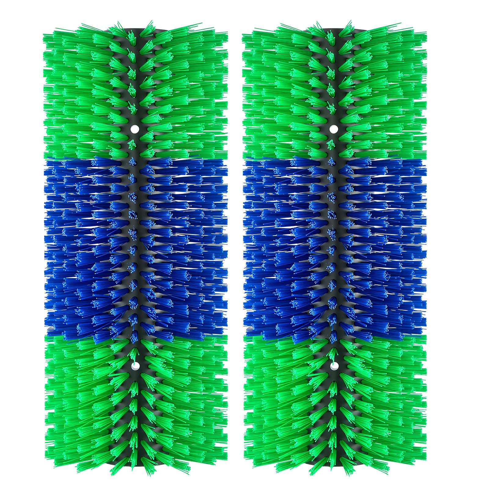 VEVOR Kratzbürste 43x19 cm, Viehbürste 2 Stk. inkl. 8 Schrauben, Rinderkratzer zur Linderung von Rückenjucken, Massage-& Pflege-Kratzwerkzeug für Pferde, Rinder, Schafe & Schweine, Grün & Blau