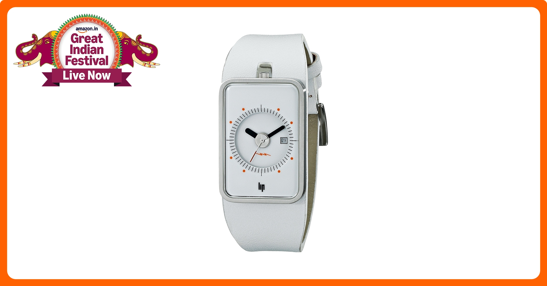 Lip Unisex 1870942 Fridge Analog Display Swiss Quartz White