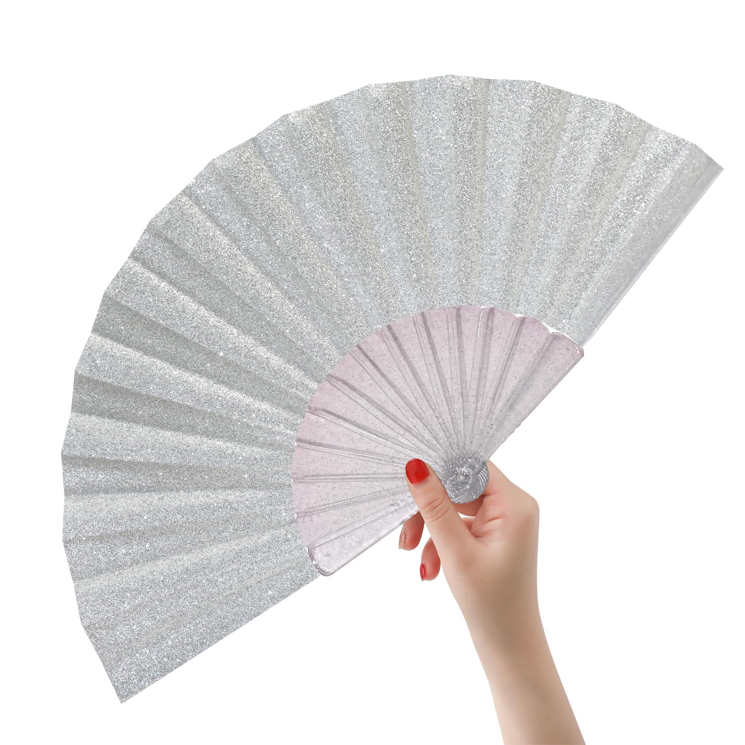 Amazon.com: HeyToo 9inch Glitter Women Handheld Fan with