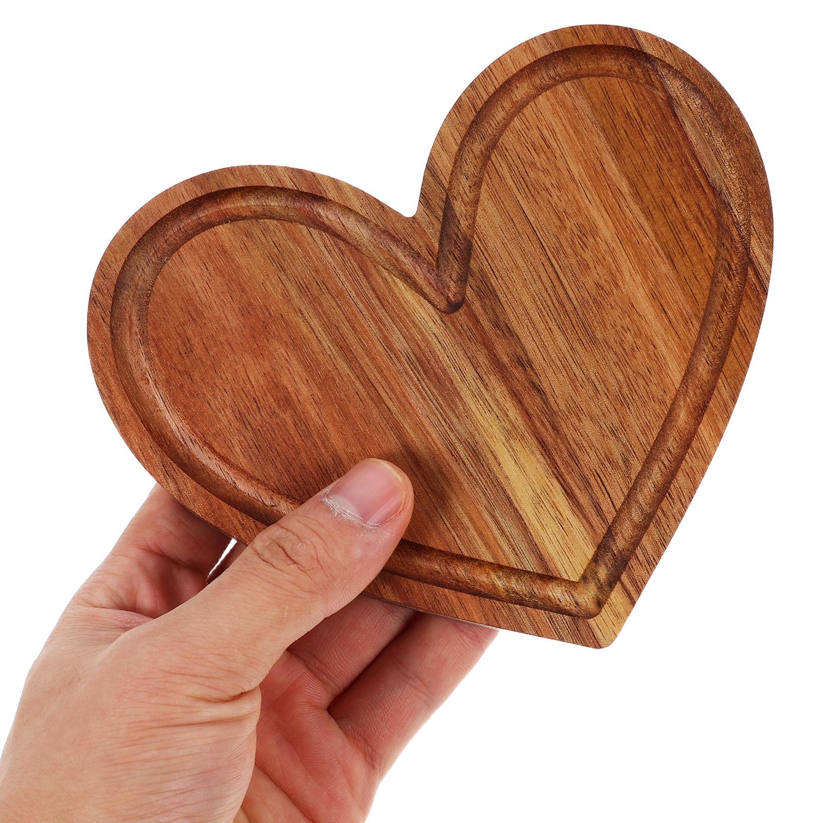 3 Pièces Planche à Découper en Bois de Cœur Cuisine