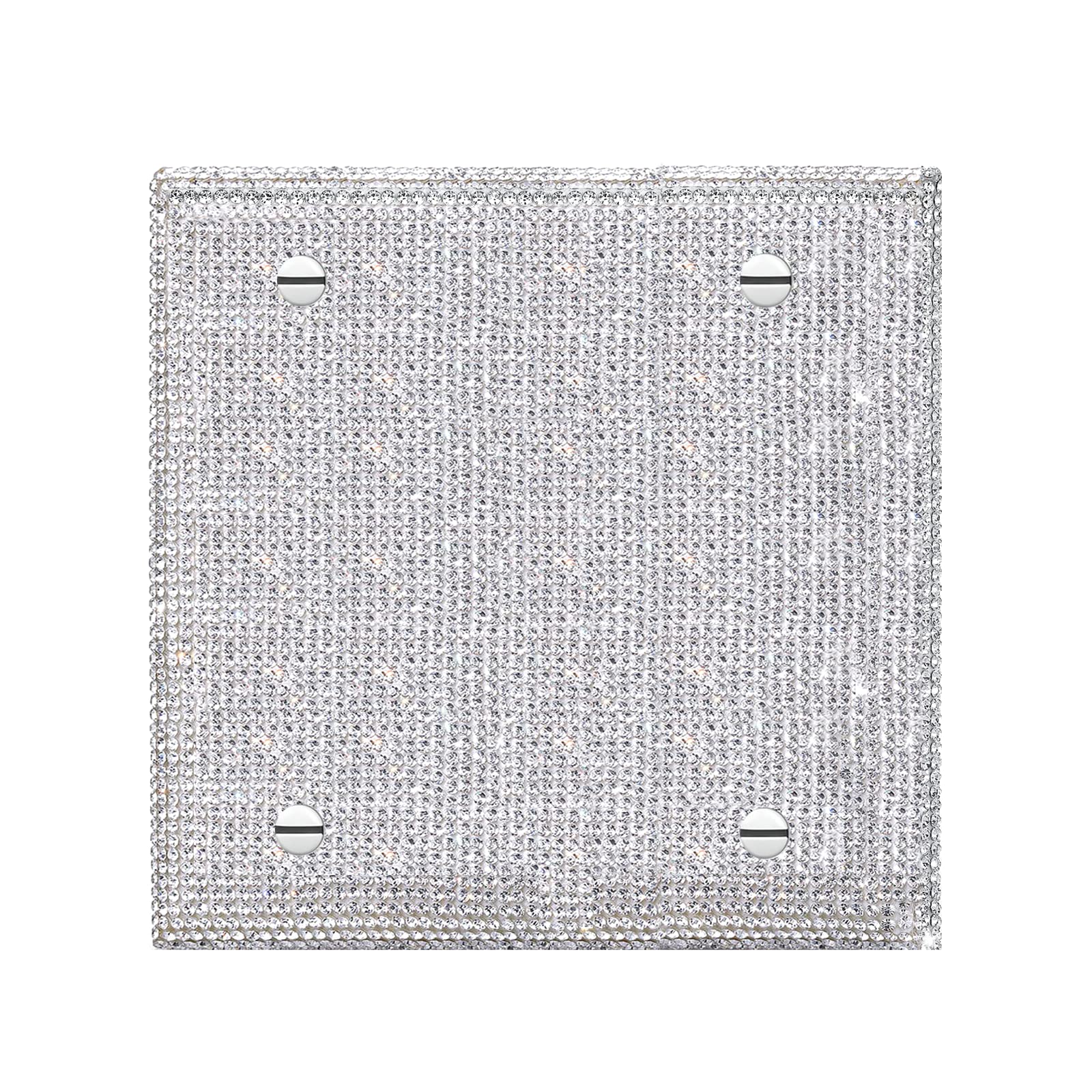Shiny Silver Rhinestones Light Switch Cover Blank Wall Plates Cover Double Toggle Wall Plate Toggle Light Switch Cover Rhinestones Outlet Covers Wall Plate-picture-13