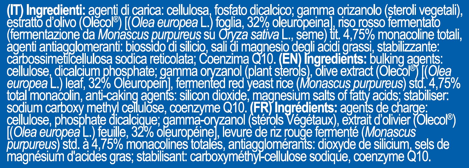 YAMAMOTO RESEARCH Coletix New Formula 30 compresse, integratore alimentare a base di riso rosso fermentato (Monascus purpureus), con gamma orizanolo e coenzima Q10. Supporta la salute del cuore