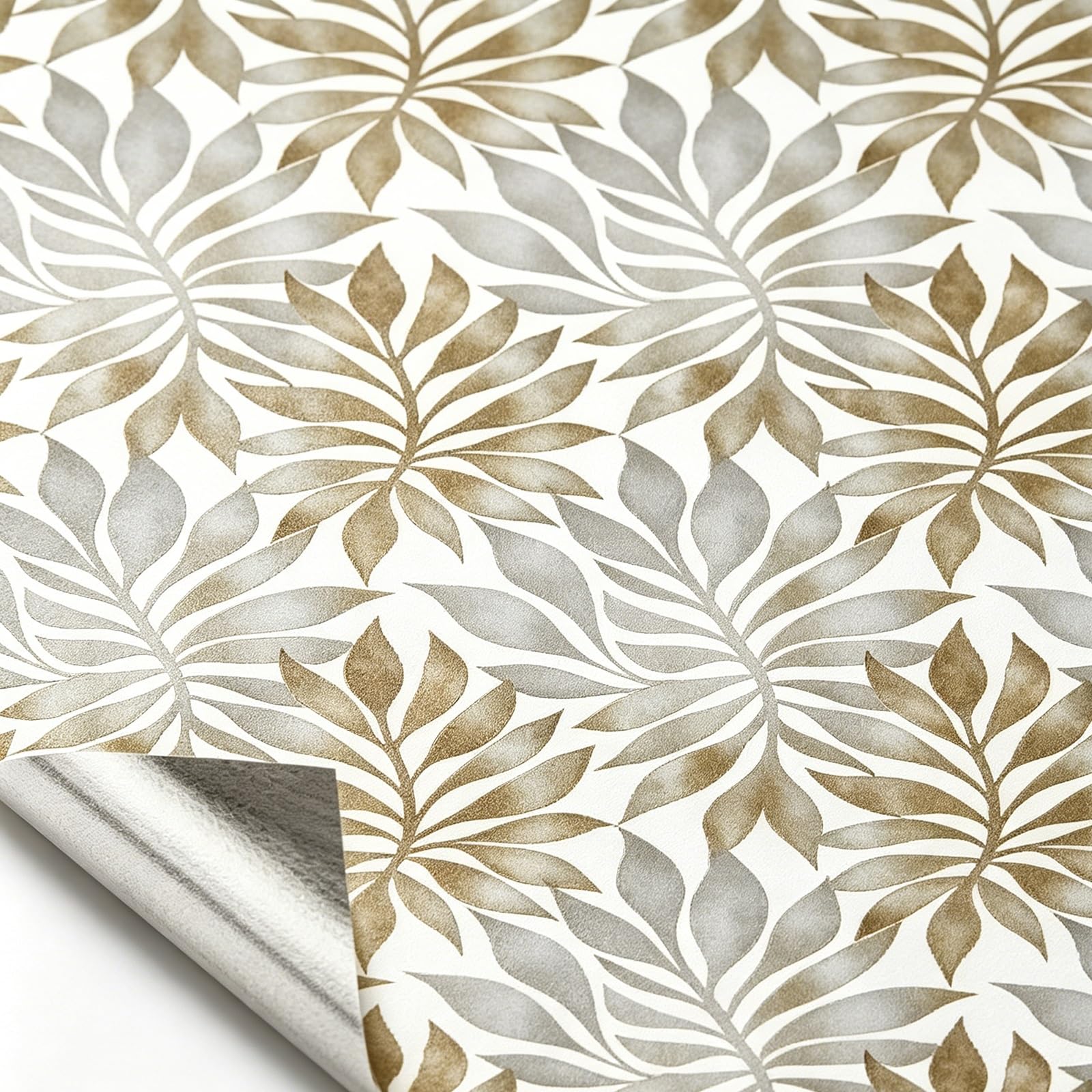 Zynqra K Wallpaper Floral,Vintage Vinyl Removable Walls Sticker For Itchen Living Room(,L300cm/118.1In*W44cm/17.3In)