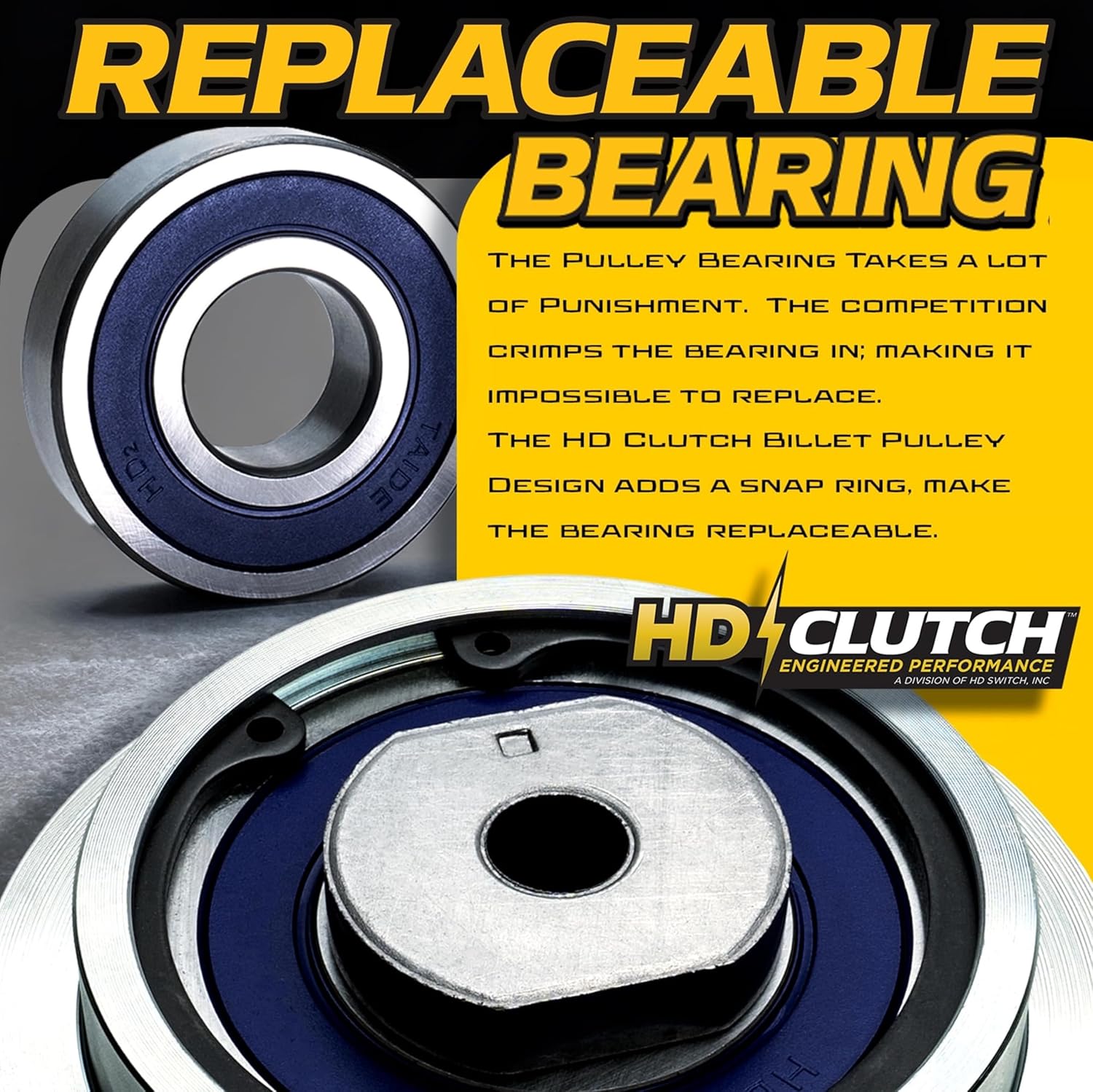 Super High Torque 150ft-lbs (OEM is 105) BIGBearing 717P05398 Solid Steel Billet Pulley PTO Clutch for Cub Cadet ZT2-60 ZT3-60 ZTS2-60 2019 to 2023 w/Replaceable Pulley Bearing Lawn Mower Clutch