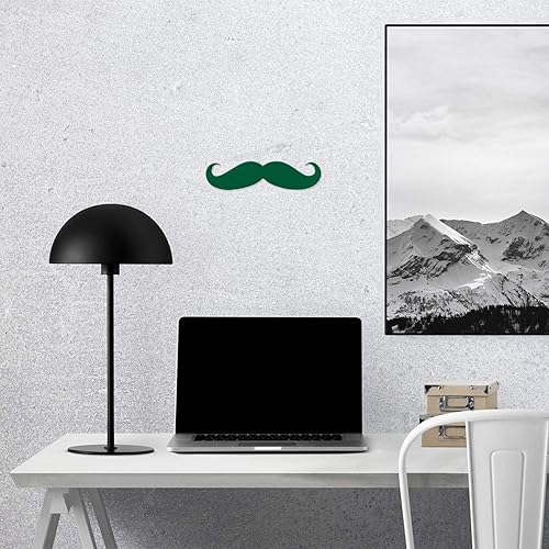Miniatura 7 de Adhesivos de bigote en blanco (verde) (juego de 2) calcomanías de vinilo impermeables de alta calidad para teléfono portátil, accesorio de teléfono