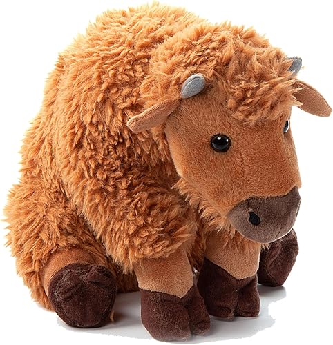 Miniatura 1 de The Petting Zoo Peluche de bison de becerro, regalos para niños, animales salvajes de la vida silvestre Onez, juguete de peluche de bison de