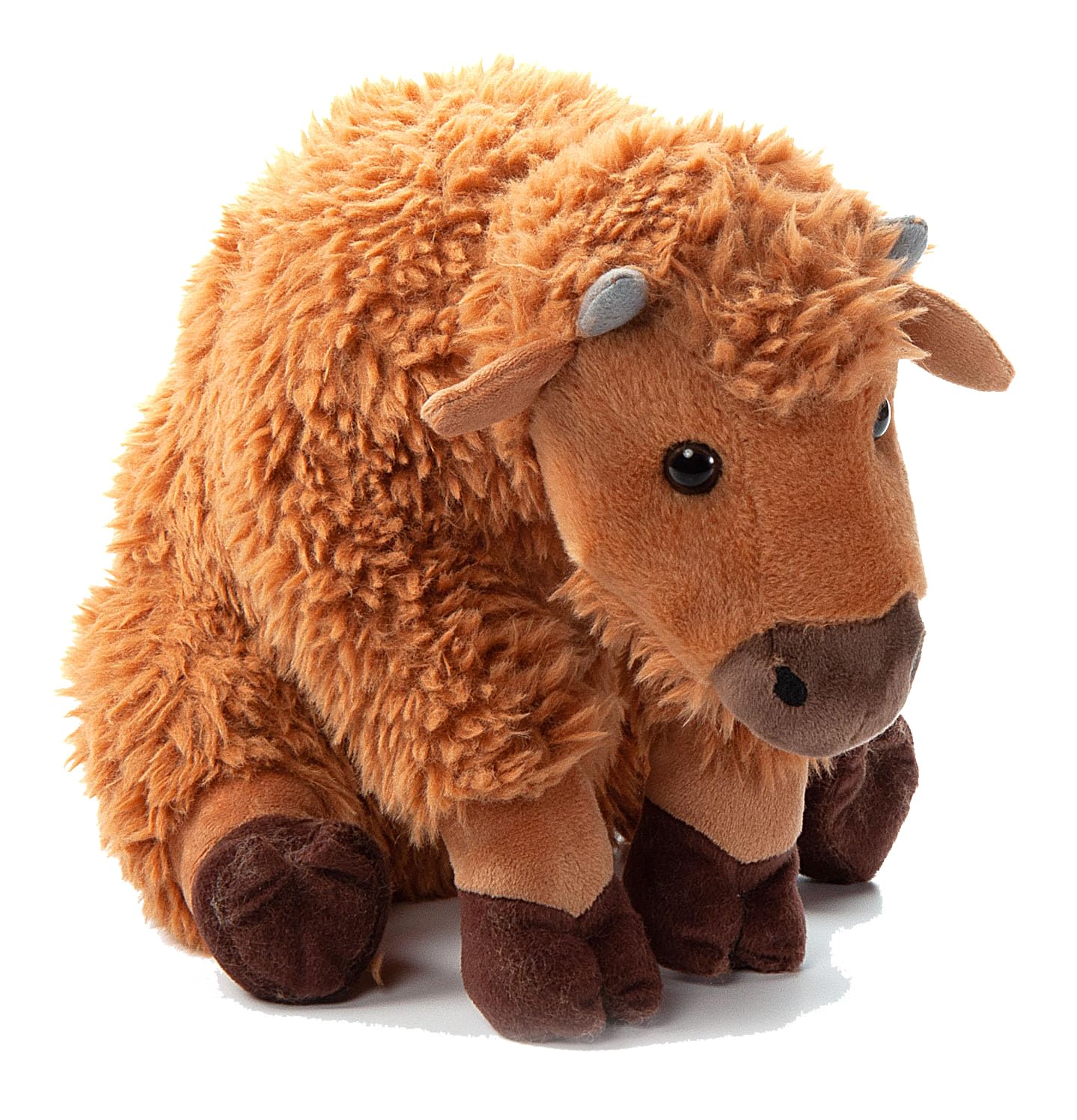 The Petting Zoo Bison Calf Stuffed Animal Plushie, Gifts for Kids, Wild Onez Wildlife Animals, Bison Calf Plush Toy 12 inches