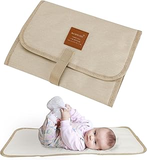 GSrenyu Foldable Baby Diaper Changing Pad, Portable Foldable Baby Changing Mat, Waterproof Diaper Changing Pad for Traveling