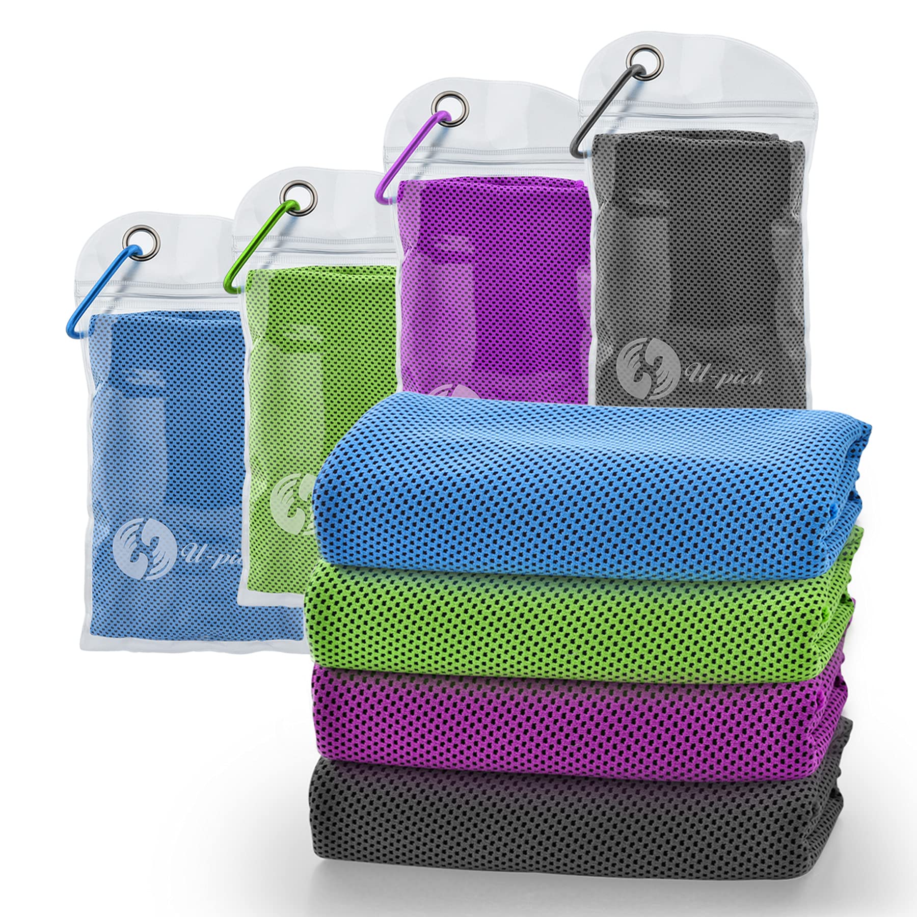 U-pickCooling Towels (40"x12"),Cooling Towel for Neck and Face,Soft Breathable Ice Towel for Gym,Yoga,Workout,Sport,Camping,Cruise