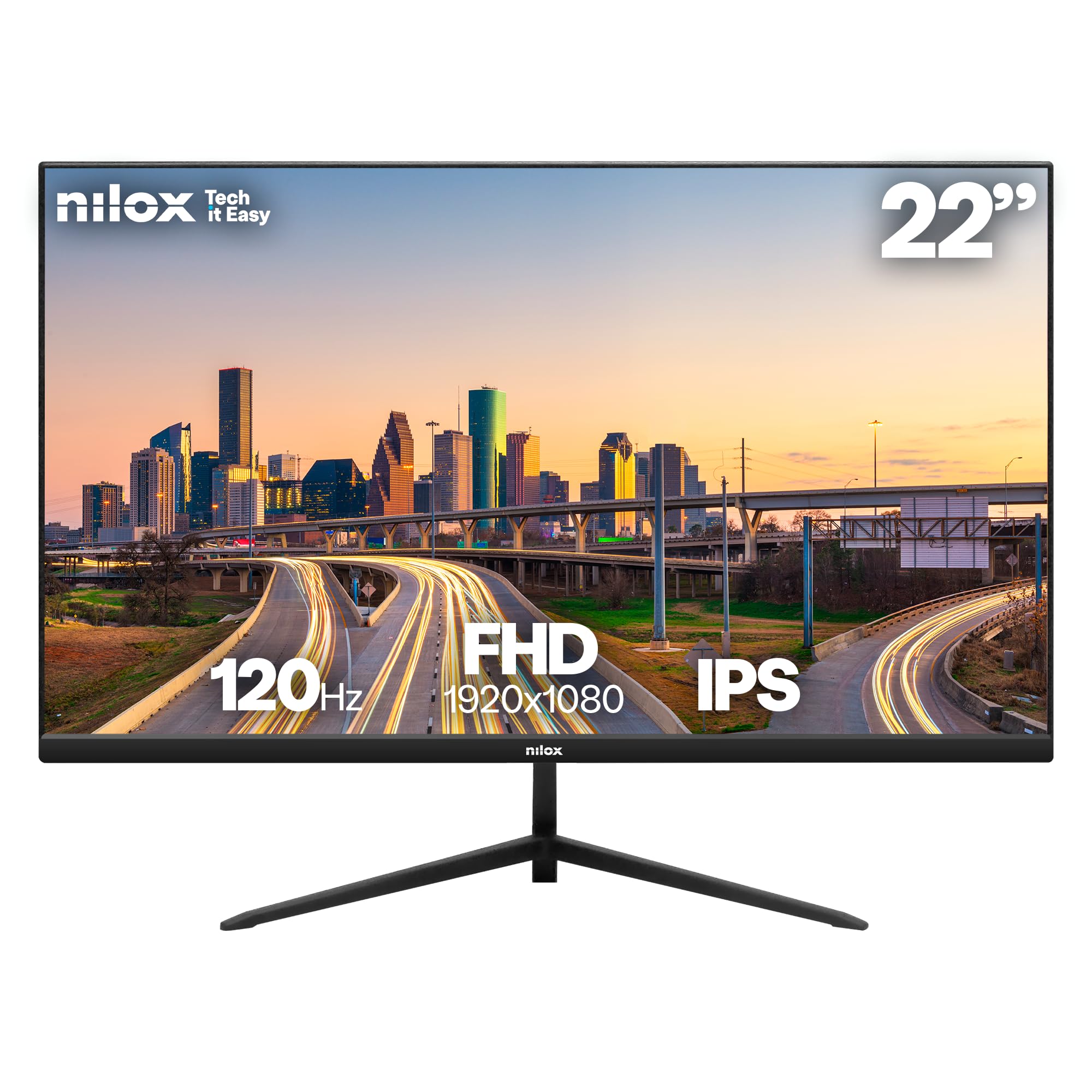 Nilox nxm22fhd1202 Monitor 22" IPS 120hz vga hdmi
