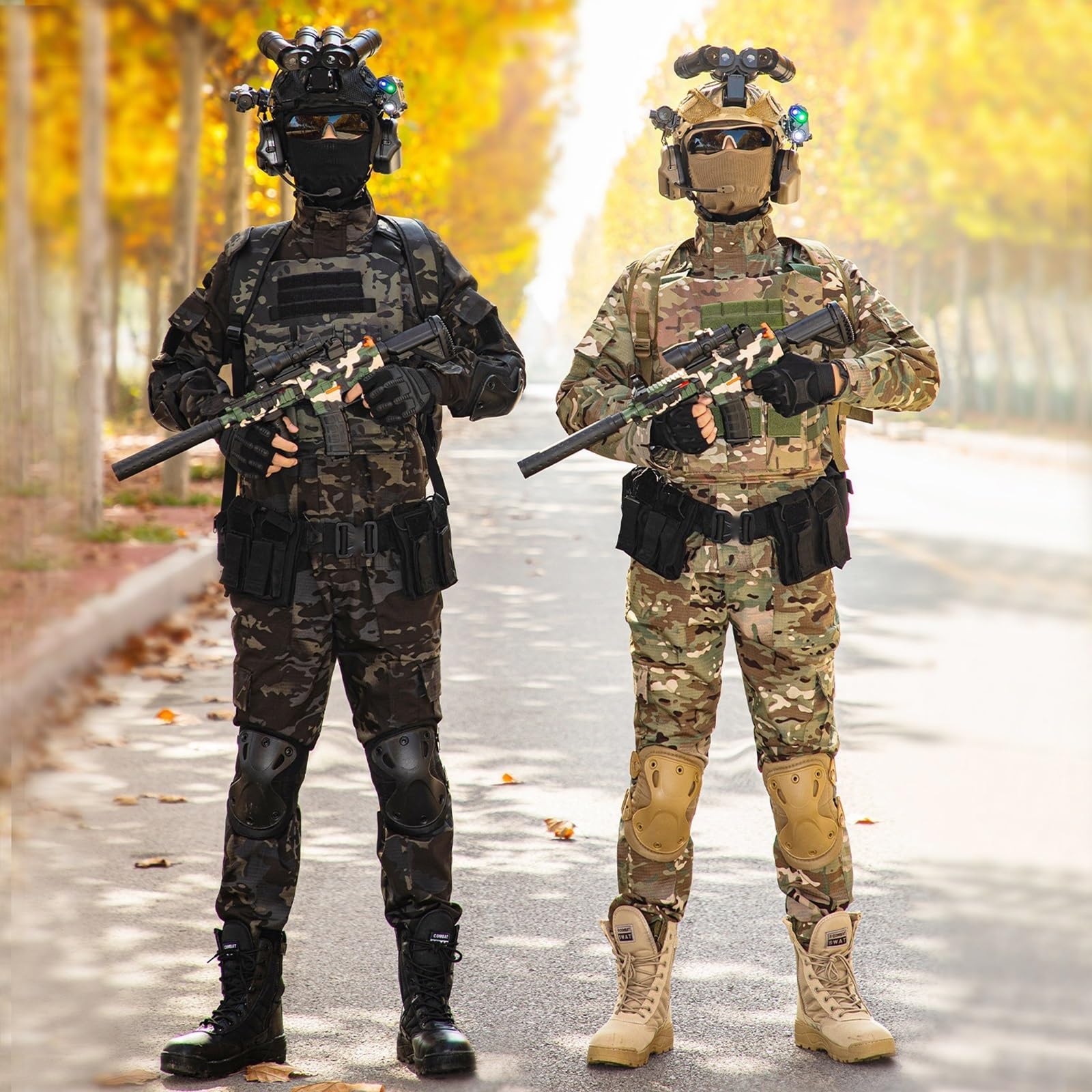 Costume Militare for Bambini, Set Soldato Esercito con Accessori, Outfit for Gioco di Ruolo, Regalo for Halloween e Compleanno