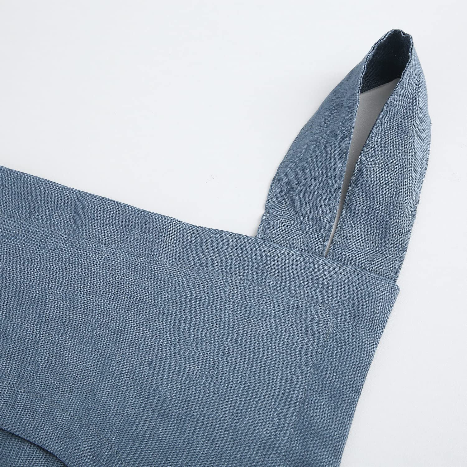 Amazhiyu 100% lino porta appeso portabiancheria borsa 40 x 57 pollici (denim)