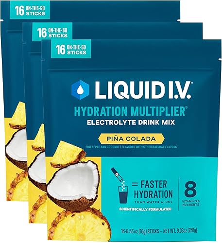 Miniatura 15 de Liquid I.V.® Multiplicador de hidratación - Pomelo | Mezcla de bebida en polvo de electrolitos | Pack de 3 (48 porciones)