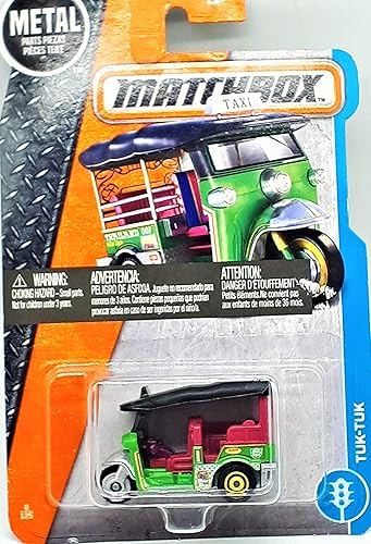 Matchbox 2017 MBX City Tuk-Tuk Tailandia Taxi 6125, Verde