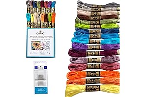 DMC Embroidery Floss, All Colors: Premium Strings for Cross-Stitch and Embroidery Crafts