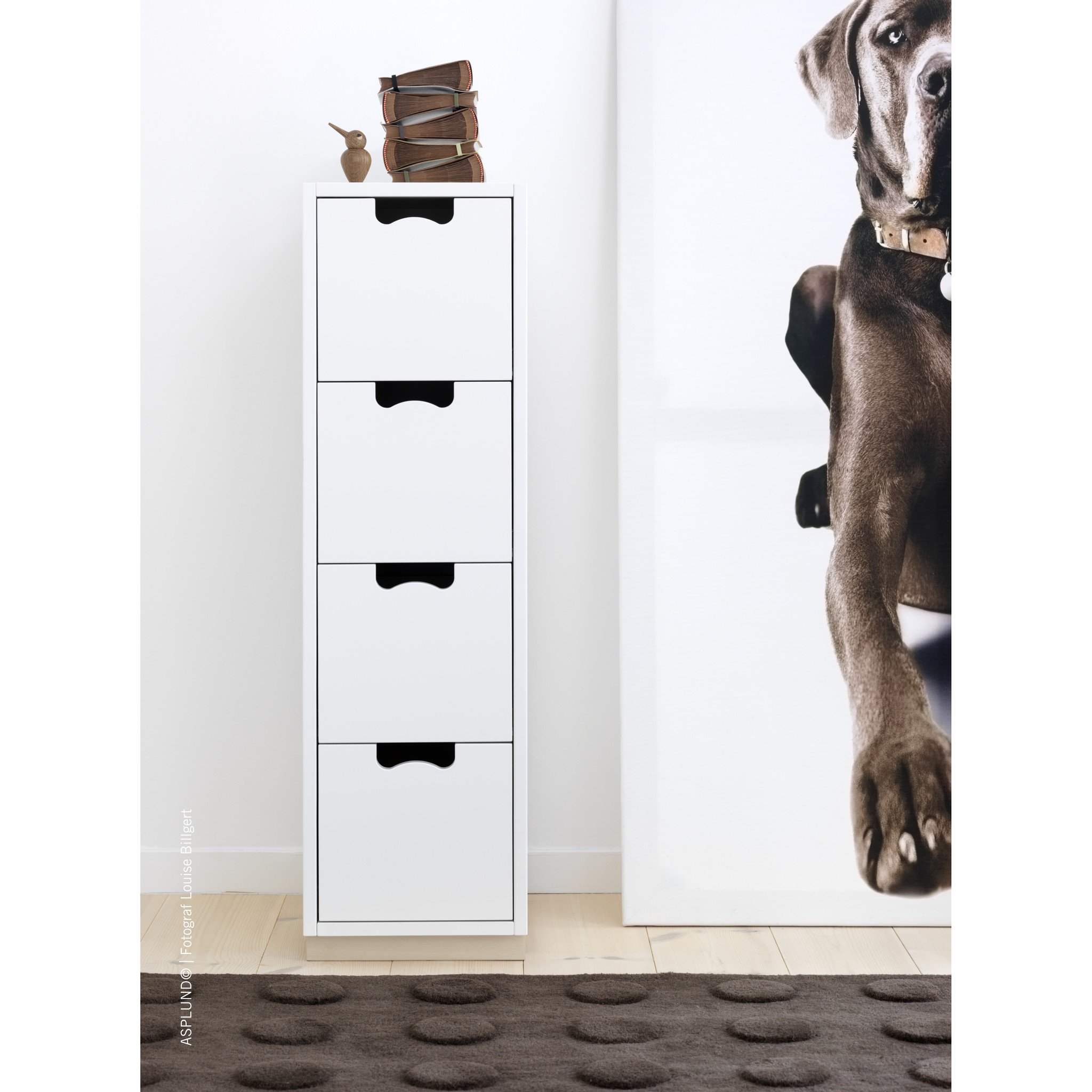 APRODZ Mango Wood Bow Chest of 4 Drawers Storage Cabinet for Living Room Wooden Sideboard White Finish, Standard (cd-38)-image-18