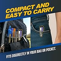 Vista 5 de Streetwise Pain Pen 25,000,000 voltios Pistola paralizante para autoprotección - Lápiz táctico paralizante para mujeres y hombres, recargable por