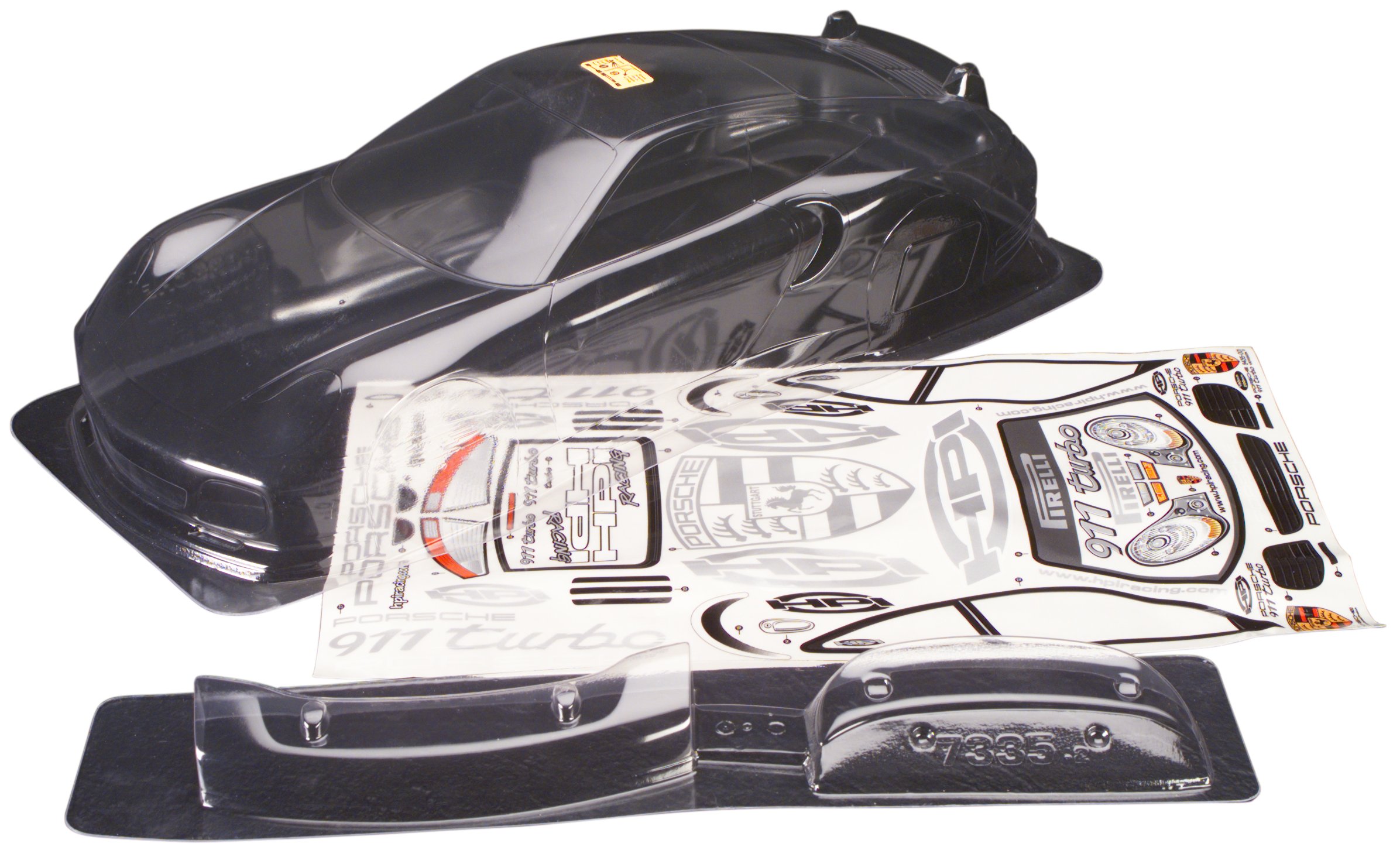 Amazon.com: HPI Racing 7335 Porsche 911 Turbo Body, 190mm : Toys