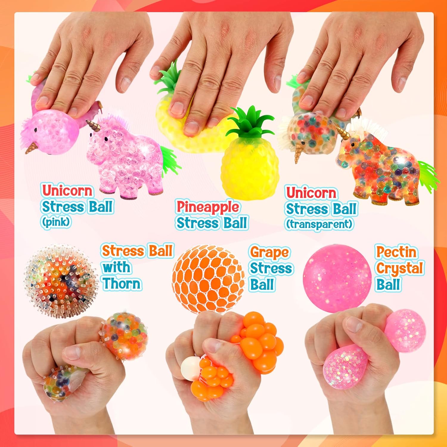 Buy OleOletOy Stress Ball Set 24 Pack Sensory Stress Balls Bulk