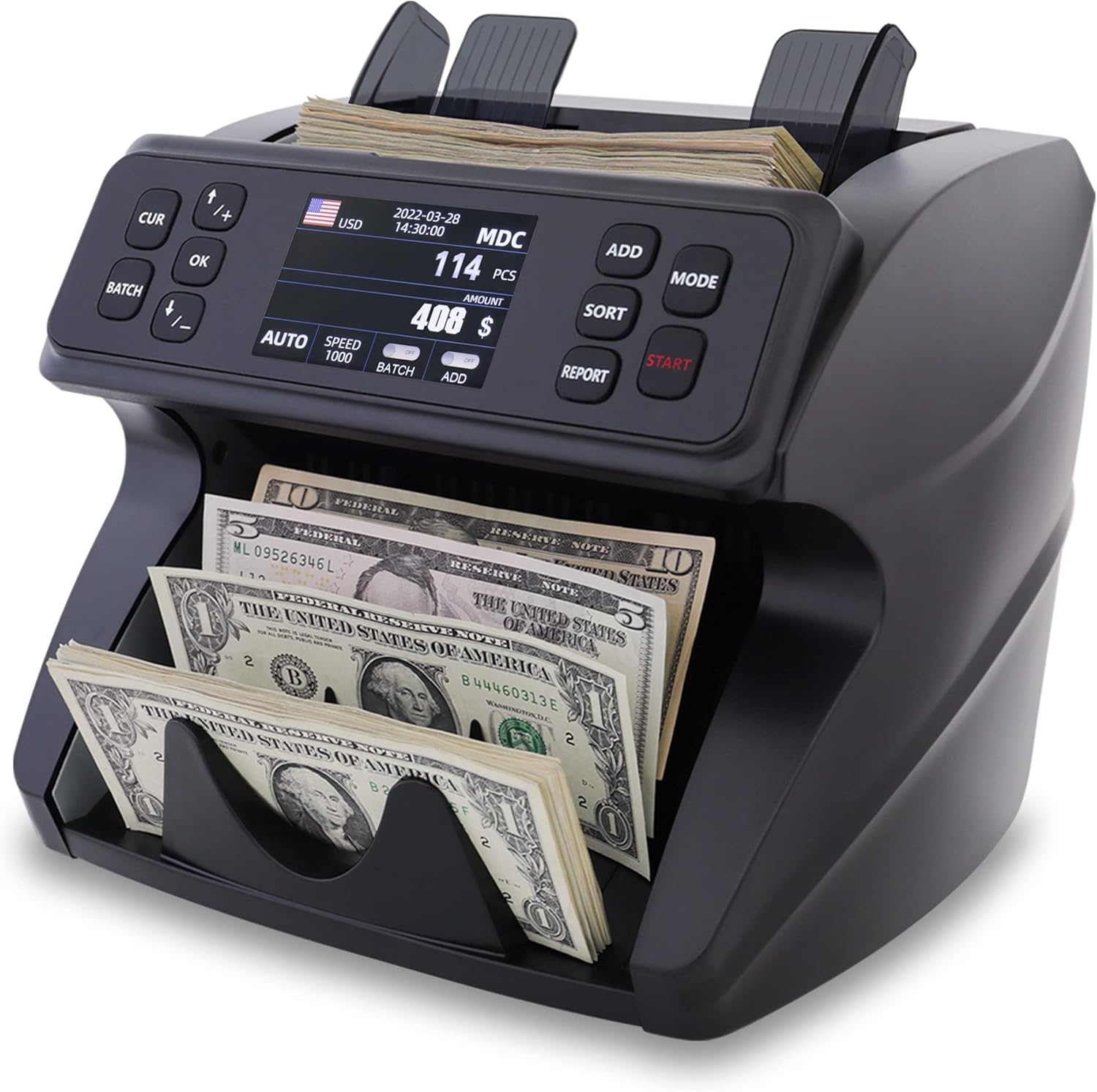 Buy DETECK Dusk Money Counter Machine Mixed Denomination, Multi