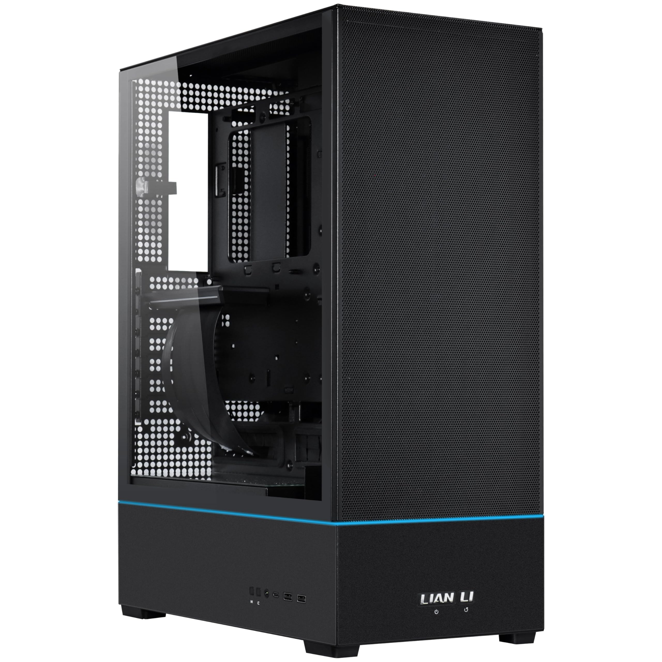 SUP01 Small Tower Computer Case/Gaming Cabinet - Black | Support ATX/M-ATX/ITX | Pre-Installed 3 x 120mm PWM Fans - G99.SUP01X.in